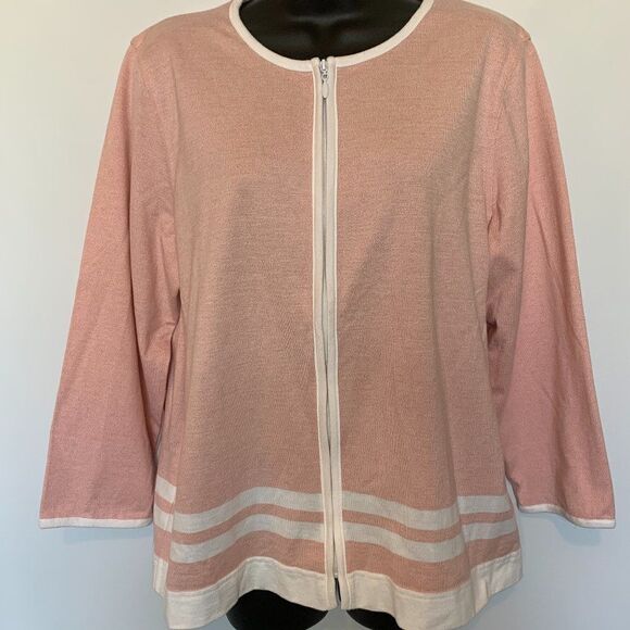 Cathy Daniels Zipper Cardigan - Picture 1 of 8